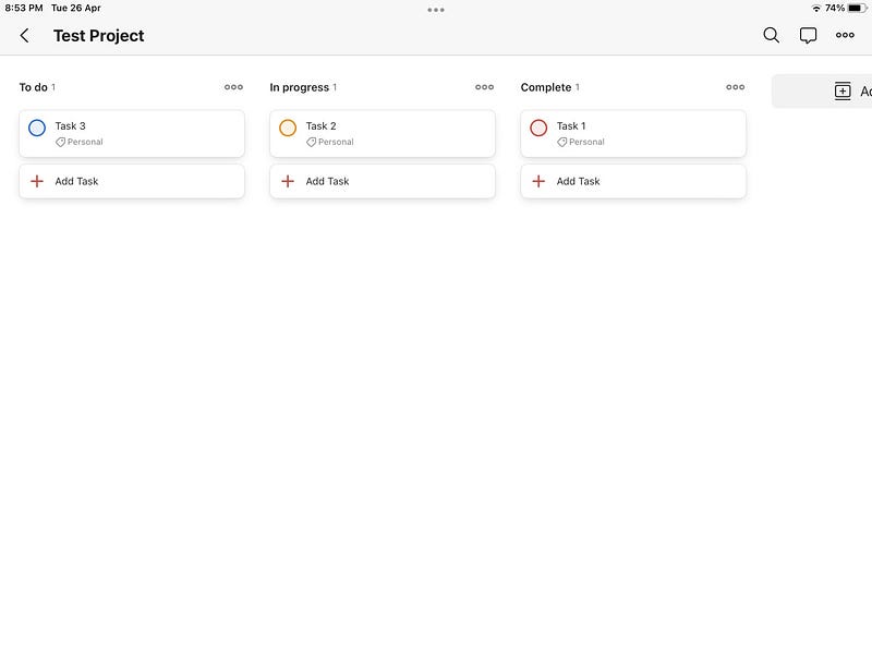 Todoist Kanban Board Example