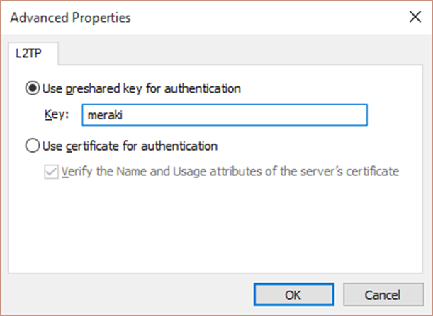 Advanced VPN Settings