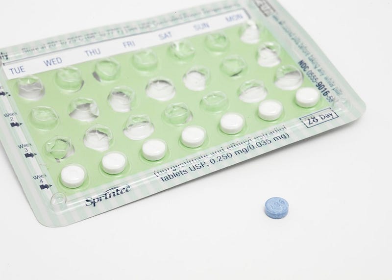 Illustration depicting common myths about birth control pills