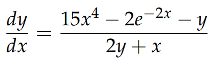 Final rearranged equation