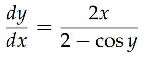 Rearranged equation