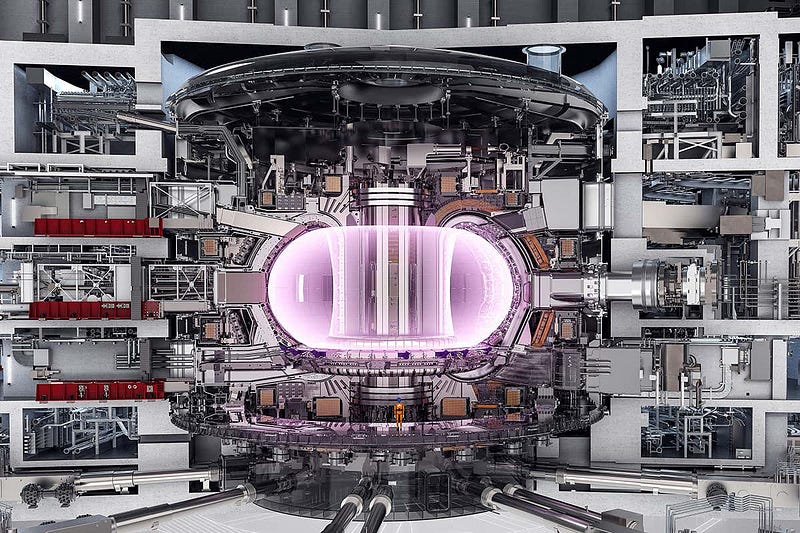 Diagram of the ITER Tokamak reactor