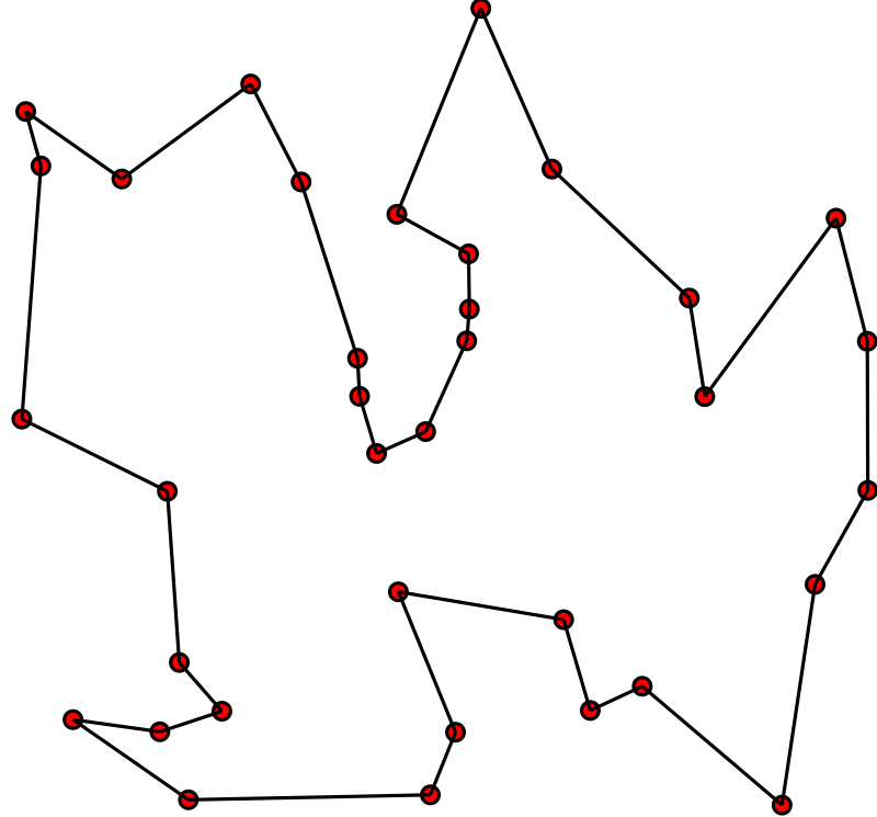 Travelling Salesman Problem illustration