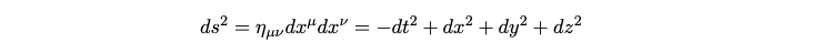 Minkowski metric representation