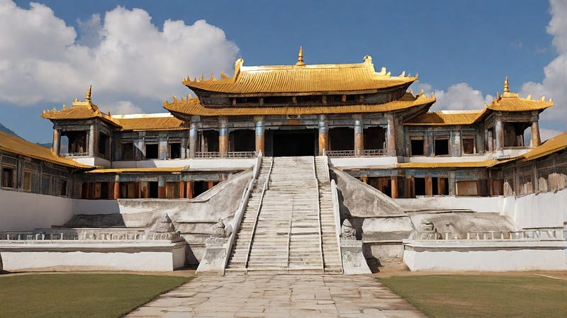 Archaeological site of the Silver Palace of Kyunglung