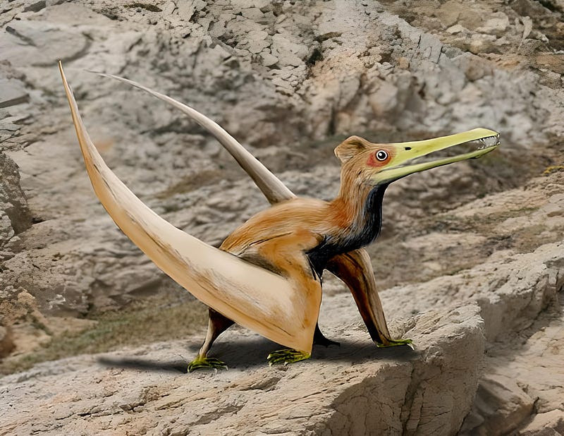 Fossils of the newly discovered pterosaur species