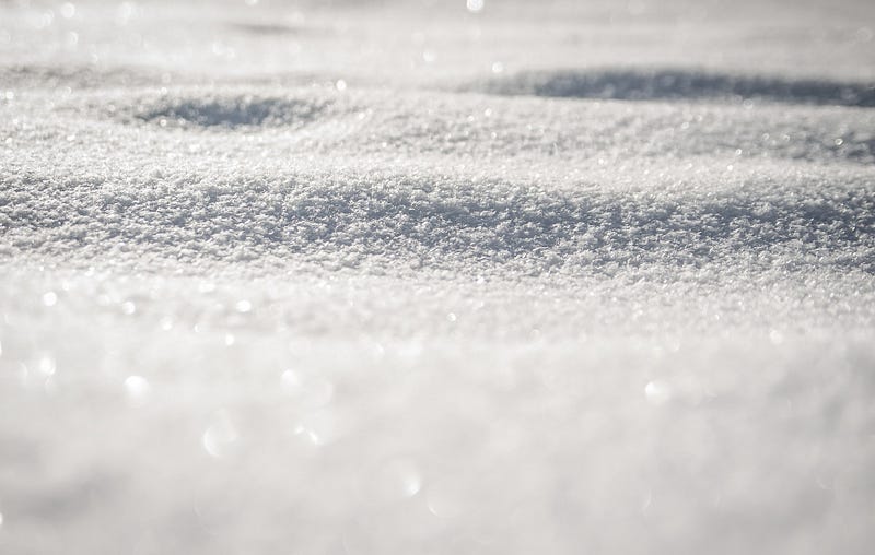 Beautiful snowy landscape in winter