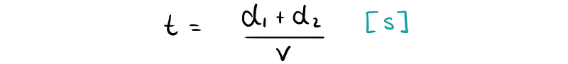 Formula for calculating traffic flow