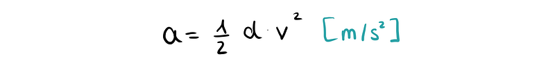 Updated formula including braking distance