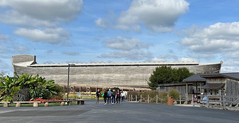 The Ark from a distance, showcasing its grandeur