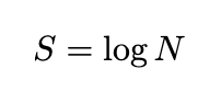 Mathematical representation of entropy