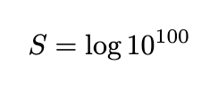 Entropy calculation for 100 digits