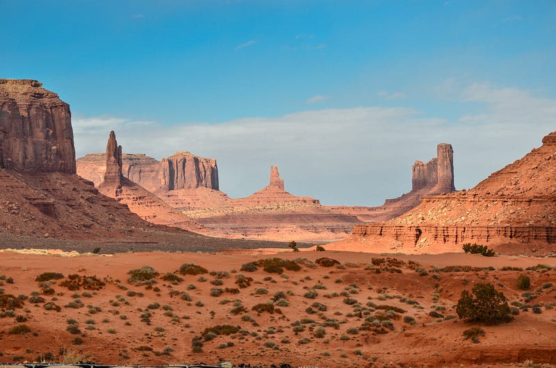 Vast desert landscape