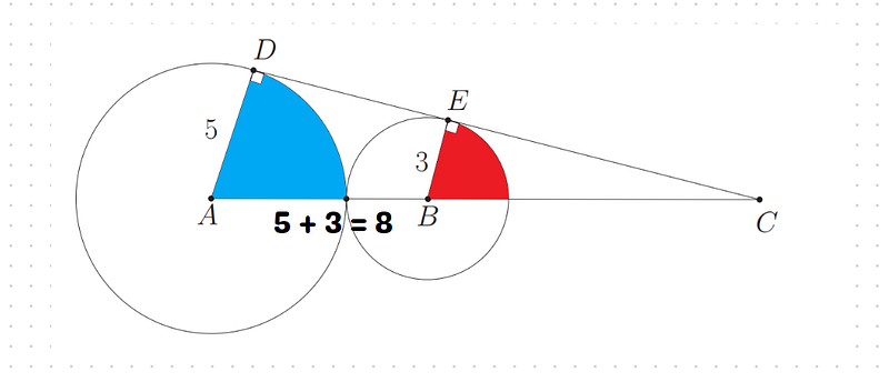 Triangle similarity illustration