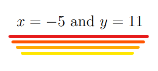 The concluding equation of the problem.