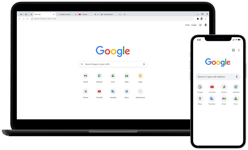 Google Chrome App Interface