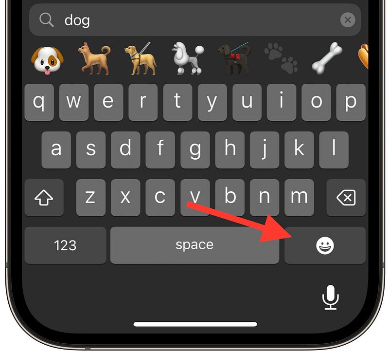 Emoji keyboard with new "Done" button