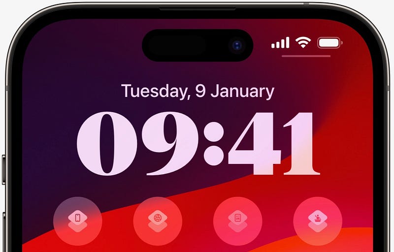 Shortcuts widgets on Lock Screen