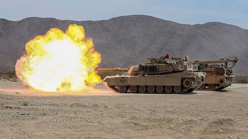 U.S. M1 Abrams Tank in Action