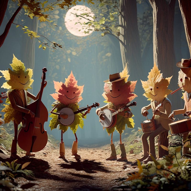 Folk music band animation