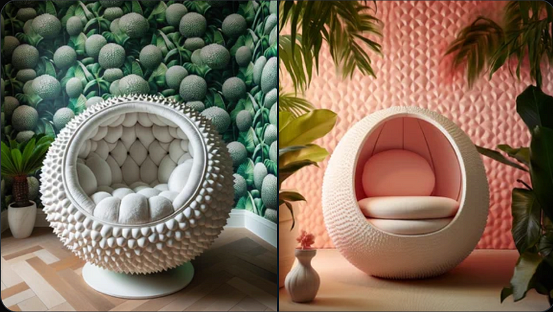 Lychee-inspired chair design