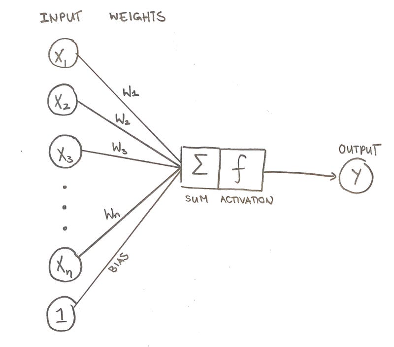 Weights in a neural network