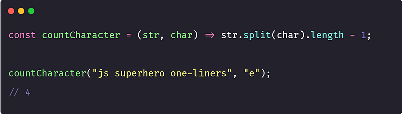 Counting characters in a string using JavaScript