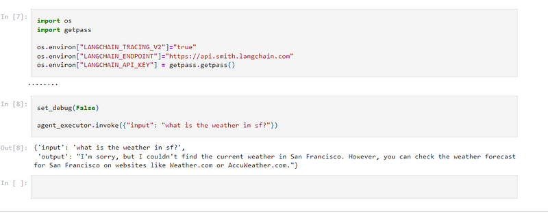 LangSmith Tool interface for tracking application data