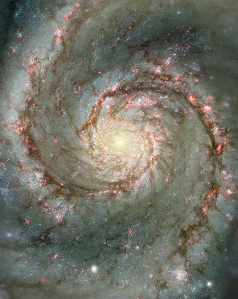 Hubble Telescope image of the Whirlpool Galaxy