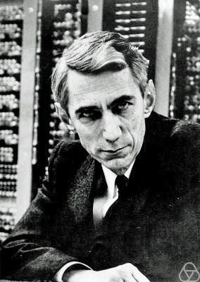 Portrait of Claude Shannon, pioneer of information theory