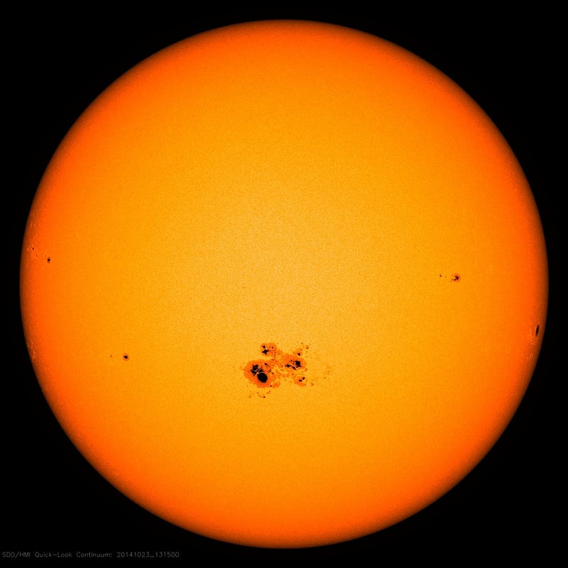 Dark patches on the Sun's surface from solar observations