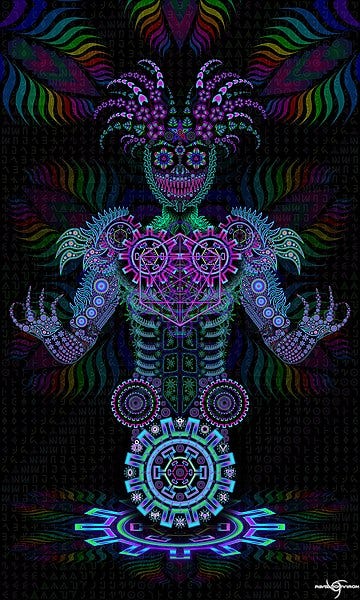 Artistic Representation of DMT Entities