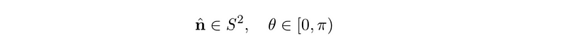 Representation of angle range for rotation