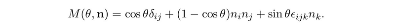 Matrix representation of rotation in SO(3)