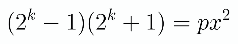 Difference of squares representation.