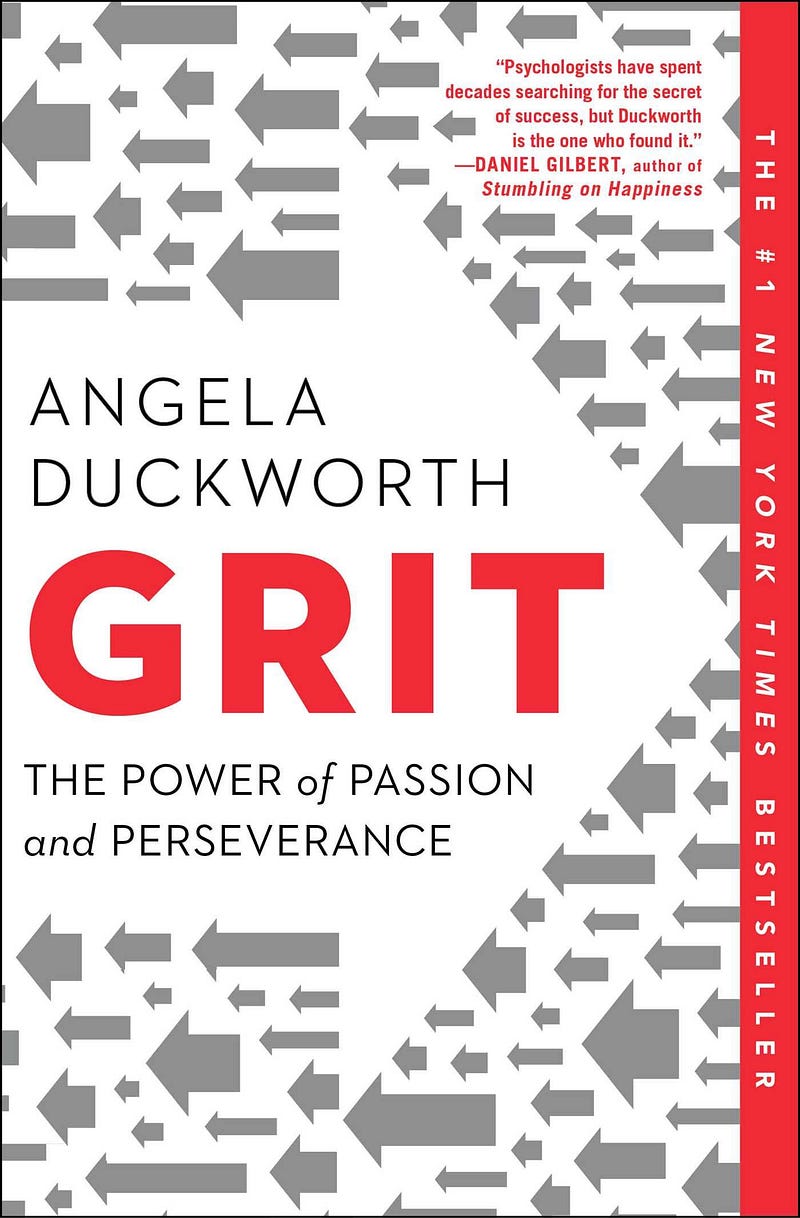 Book cover of "Grit"