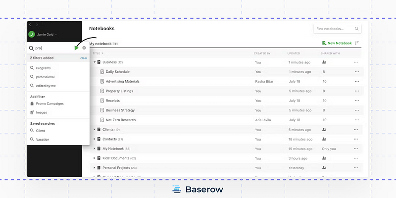 Evernote note-taking application